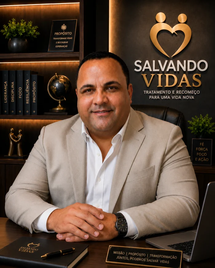 Roberto, responsável pelo acolhimento no Salvando Vidas